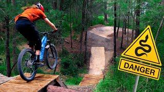 I built a mountain bike trail in a creek full of leeches!