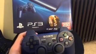 Azurite Blue 250G ps3 the last of us bundle unboxing