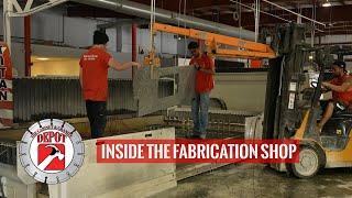 See how granite countertops are made | Inside The Cabinet and Granite Depot Fabrication Shop