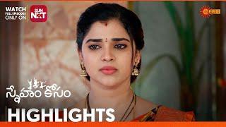 Sneham Kosam - Highlights of the day | Watch full EP only on Sun NXT | 26 Nov 2024 | Gemini TV