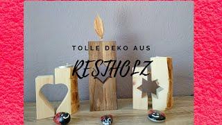 Holz Deko selber machen.. Diy super einfach.....