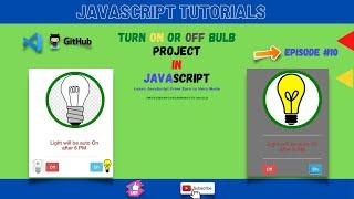 Turn on or off bulb using JavaScript|Automatically turning light on and off according to time AM/PM