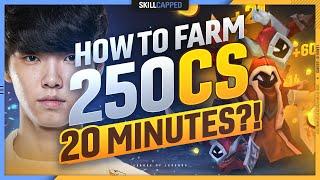 250 CS at 20 MINUTES!? How YOU can FARM like the GOD CHOVY - League of Legends