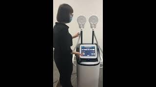 Emslim beauty device introduction and opetration for body contouring and muscule enhancement