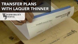 Transfer Patterns with Lacquer Thinner