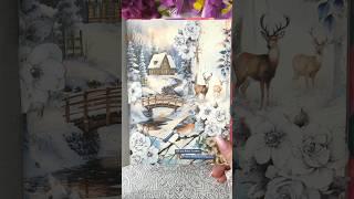 ASMR | The magic of winter | Creative Journal | journal with me!#journal #asmr #scrapbook #art  #fun