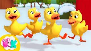 Five Little Ducks  Animal Songs for Kids | HeyKids Nursery Rhymes