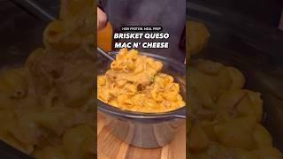 Macro-Friendly, High Protein Brisket Queso Mac N’ Cheese #shorts