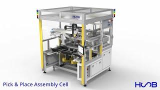 Pick and Place Assembly Cell with 3-axis gantry robot