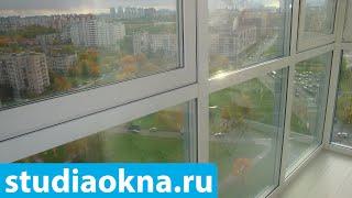 Теплое остекление балкона спб
