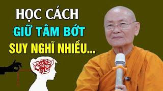 Học Cách Giữ Tâm Bớt Suy Nghĩ Lung Tung , Bớt Nghĩ Nhiều - Hòa Thượng Viên Minh