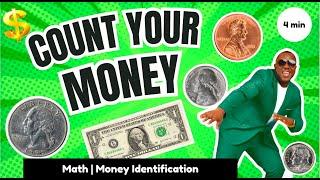 The Money Song for Kids | Penny, Nickel, Dime, Quarter | MISTER B | Nursery Rhymes + Kids songs