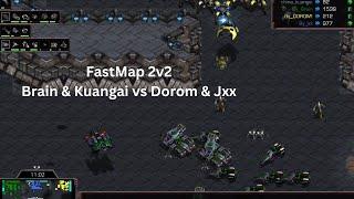 [Starcraft] FastMap 2v2: Brain/ Kuangai VS DOROM/ Jxx (2 games)