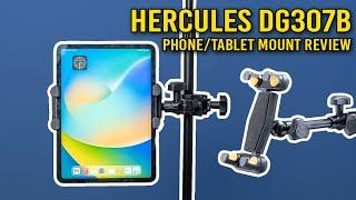 Hercules Tablet or Phone Mount DG307B Ipad Music Stand Clamp Review!