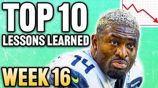 Top 10 Takeaways You NEED to Know BEFORE Week 16 Fantasy Football