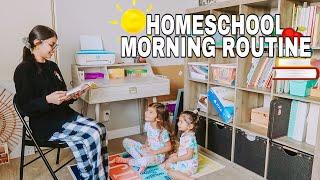 HOMESCHOOL MORNING ROUTINE WITH TWO KIDS