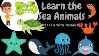 Learn the Sea Animals with Freddie - Fun & Educational