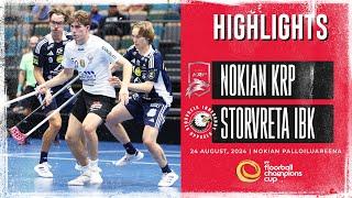 Highlights Champions Cup Quarterfinal 1 Nokian KrP vs Storvreta IBK