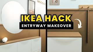 EXTREME ENTRYWAY MAKEOVER | IKEA TRONES Hack