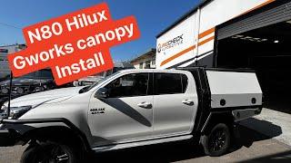 N80 Hilux Gworks Canopy Install