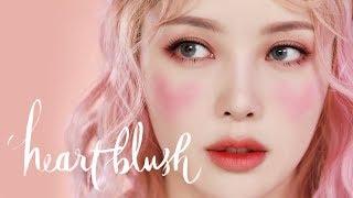 Heart Blush Makeup (With sub) 하트 블러쉬 메이크업