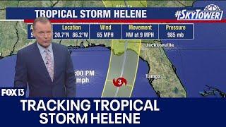 Tropical Storm Helene gaining strength; Florida on alert