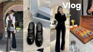 vlog ￼프라다 언박싱 | 판교 스테이크하우스 데이빗앤룰스 | 요즘 핫한 더링크호텔 하객후기  | 3년째 입는 하객룩 코디 추천 | 판교 카페 추천 | 어버이날 선물 쇼핑 