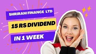 shriram finance dividend news||@tenstocks