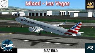 Miami to Las Vegas on American Airlines A321neo | Full Flight | RFS- Real Flight Simulator