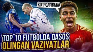 TOP 10 Futbolda qasos olingan vaziyatlar