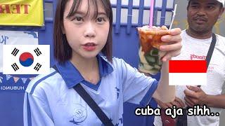 Korean girl  travel alone to INDONESIA  for first time!