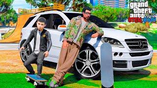 ОТЕЦ И СЫН В GTA 5 - КАТАЕМ НА СКЕЙТАХ С СЫНОМ! УПАЛ СО СКЕЙТА И ПОПАЛ В БОЛЬНИЦУ! ВОТЕР