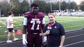 Pregame Interview with St. Ignatius College Prep's Justin Scott