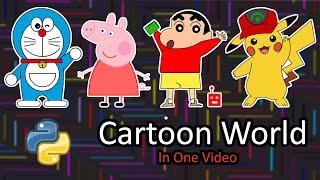 Different Cartoons Characters  || Fun Python Projects || Project Maker