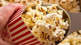 Slightly Sweet & Salty Butter Popcorn - STAYS CRISPY for days!