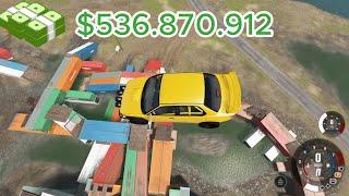 High-Risk Crashing: Doubling My Money Every Smash | BeamNG.drive