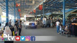 EDİRNE'DE PAZARDA TAŞLI SOPALI KAVGA: 2 YARALI