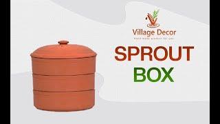 Village decor | Handmade | terracotta | sprout box