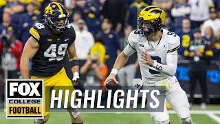 No. 2 Michigan Wolverines vs. No. 16 Iowa Hawkeyes Highlights | Big Ten Championship