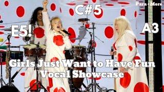 Hayley Williams Girls Just Want to Have Fun Vocal Showcase with Cyndi Lauper