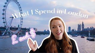 What I spend in a week living in London | an average week as an American in London