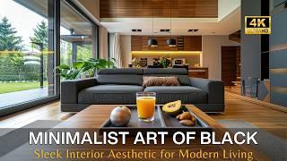 Elegant Minimalist Art of Black: Creating Sophisticated & Sleek Interior Aesthetic for Modern Living