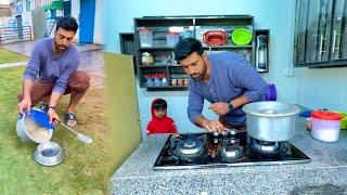 Farm Kay Kitchen Mey Cooking Start  Sab Sy Pehly Alpha Chili Ka Khana Bnaya 