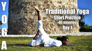 Traditional Yoga Day 1 | 40 minutes | Ajan Yogi