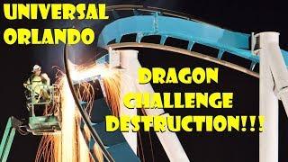 Dueling Dragons / Dragon Challenge DESTRUCTION Universal Orlando Resort 9.14.17  Burn, Baby Burn!