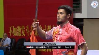 1st Taolu World Cup - Achmad Hulaefi (INA) - Men's Daoshu - 1st Place