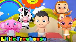 Cinco bebezinhos | Canção infantil | Educação | Little Treehouse Português | Desenhos animado