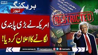 U.S. Introduces Visa Restrictions for Foreign Officials | Breaking News | Samaa TV