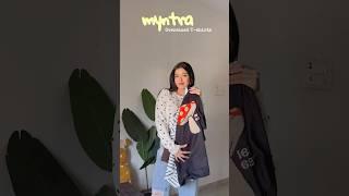 Myntra oversized T-shirts haul #youtubeshorts #myntrafinds #oversizedtshirts #collegeoutfits