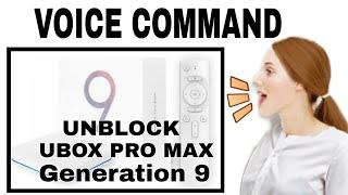 UNBLOCK UBOX PRO MAX 2021 GENERATION 9 || TEACHING GRANDMA HOW TO USE VOICE COMMAND ON TV